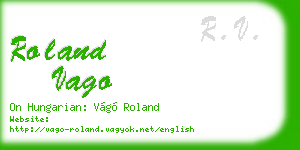 roland vago business card